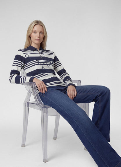 Rabe Blue Striped Top