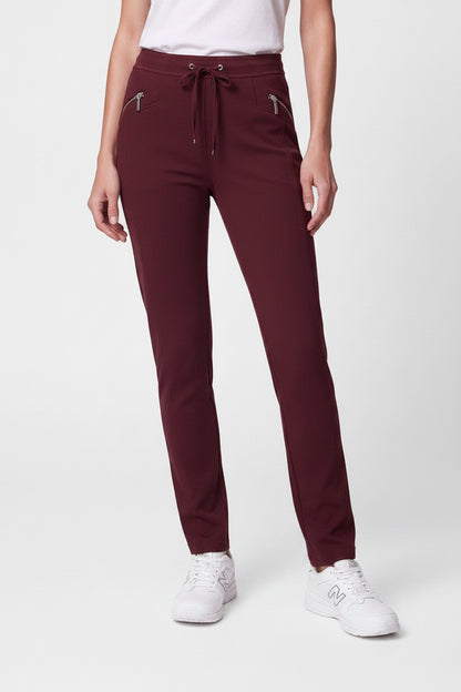 Rabe Burgundy Casual Trousers