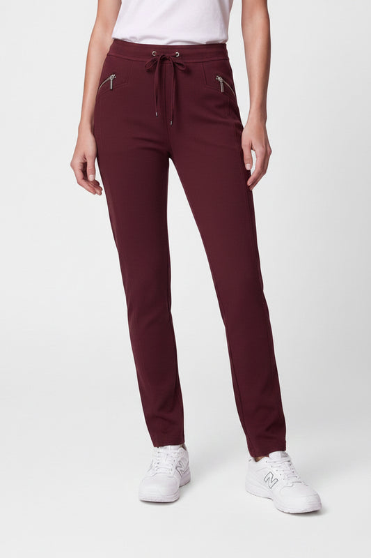 Rabe Burgundy Casual Trousers