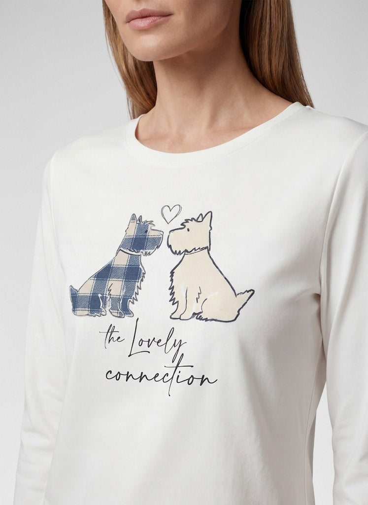 Rabe Dog Motif Top