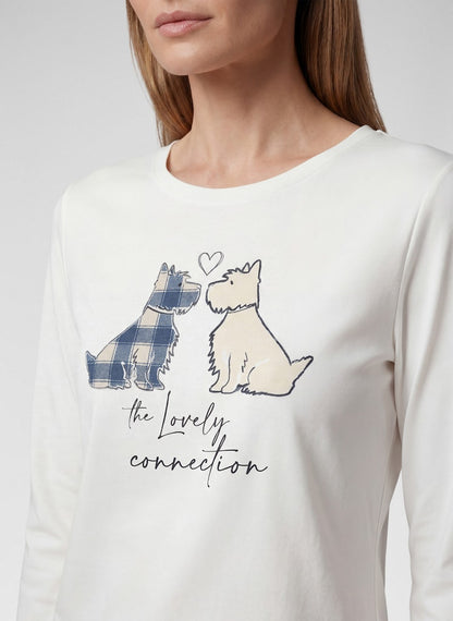 Rabe Dog Motif Top