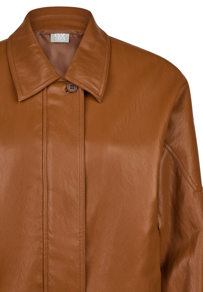 RABE Faux Leather Brown Jacket