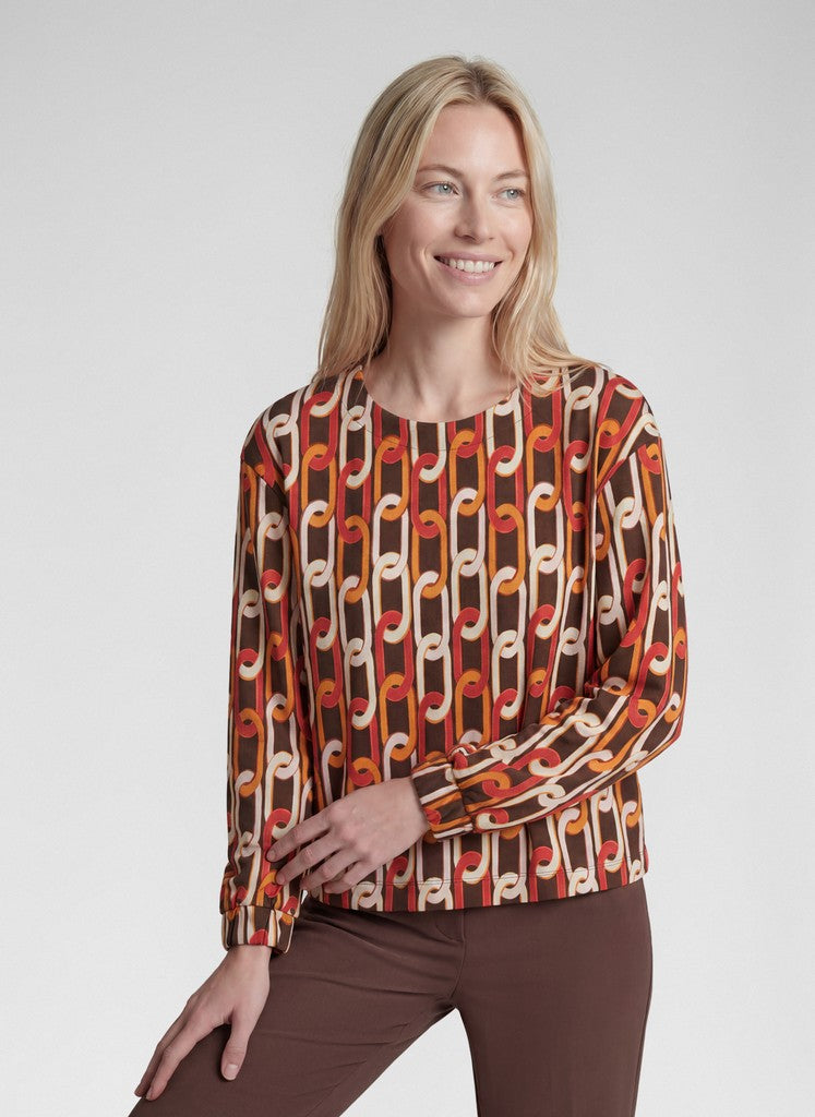 RABE Chainlink Print Top