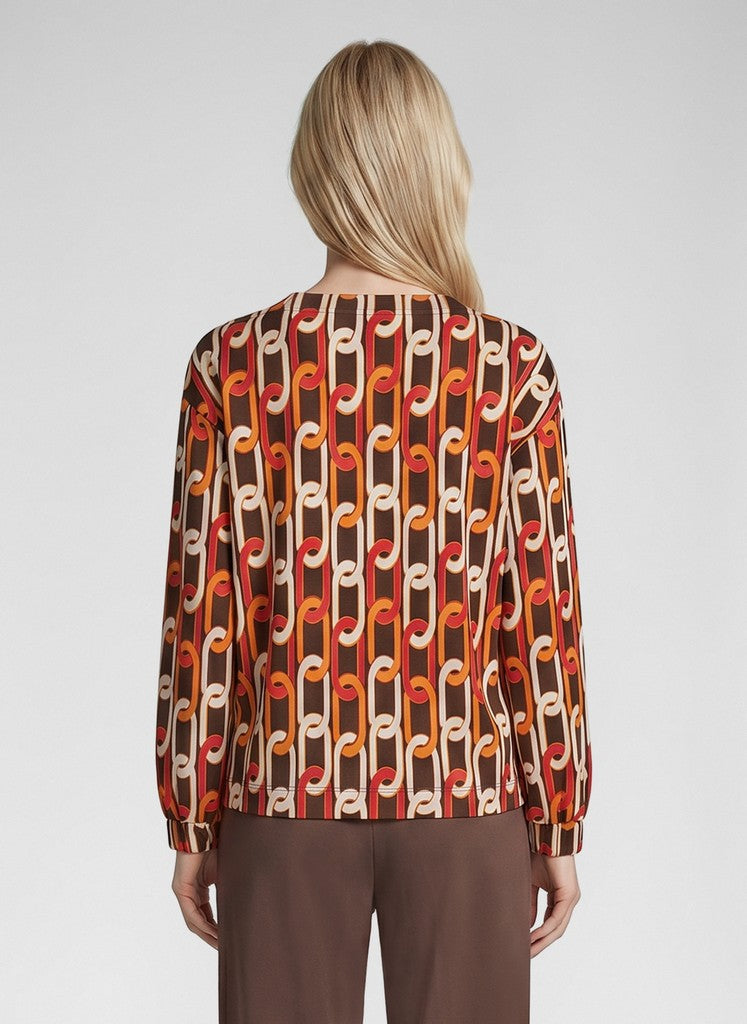 RABE Chainlink Print Top