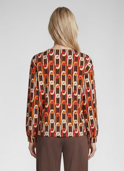 RABE Chainlink Print Top