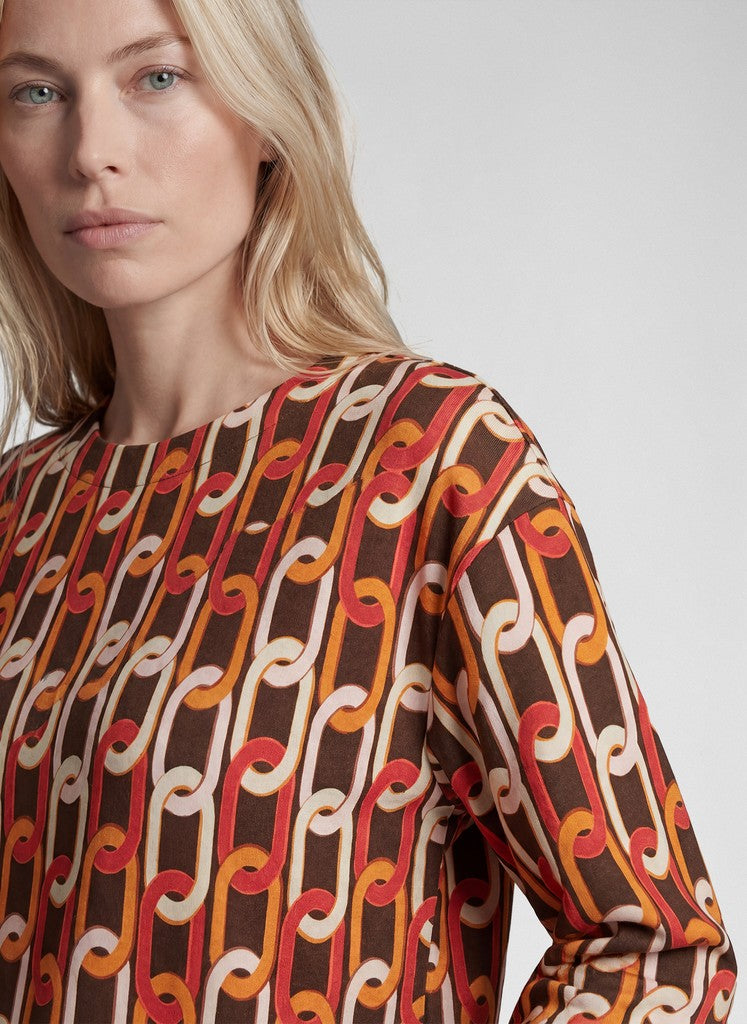 RABE Chainlink Print Top