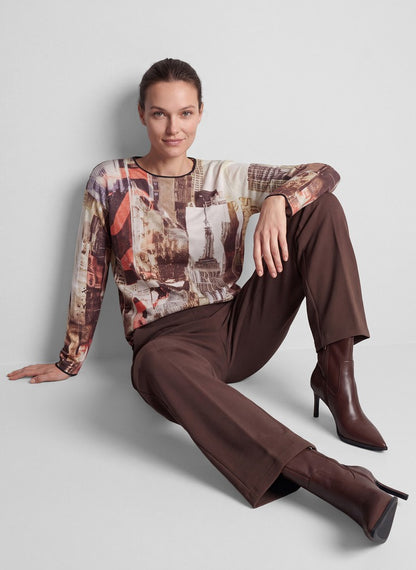 RABE Brown Straight Leg Trousers