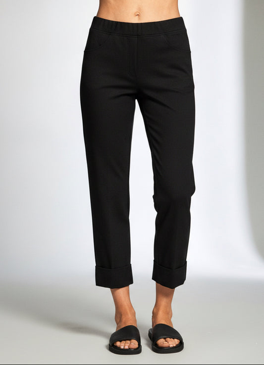 Peruzzi Black Turn Up Trousers