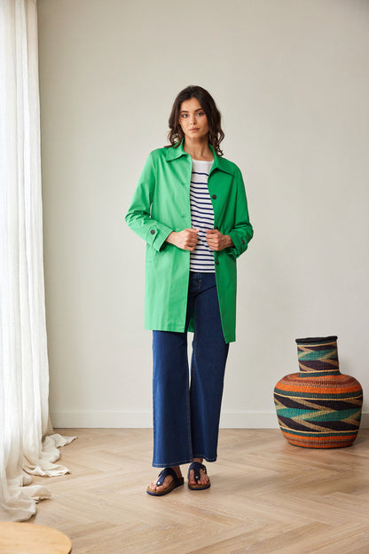 Peruzzi Green Mac Coat
