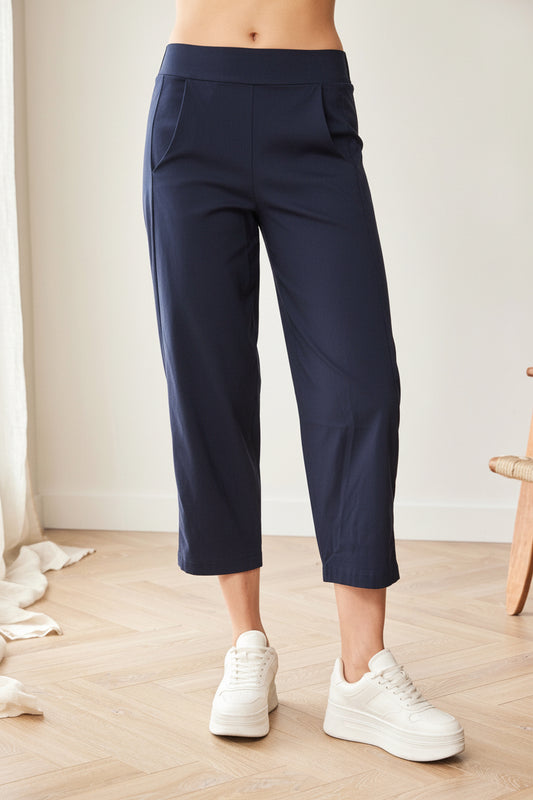 Peruzzi Navy Classic Slouch Trouser
