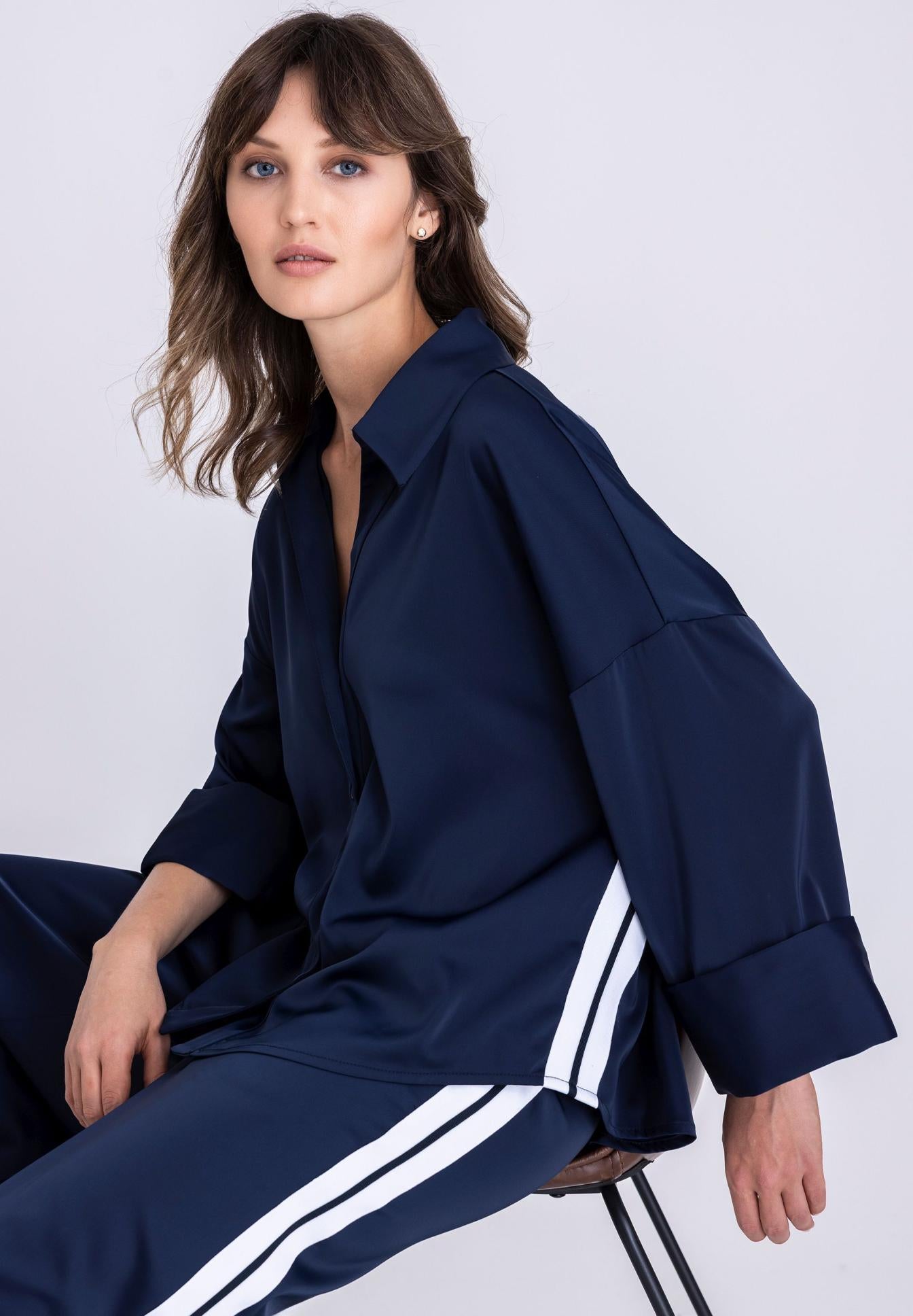 Tuzzi Satin Finish Blouse