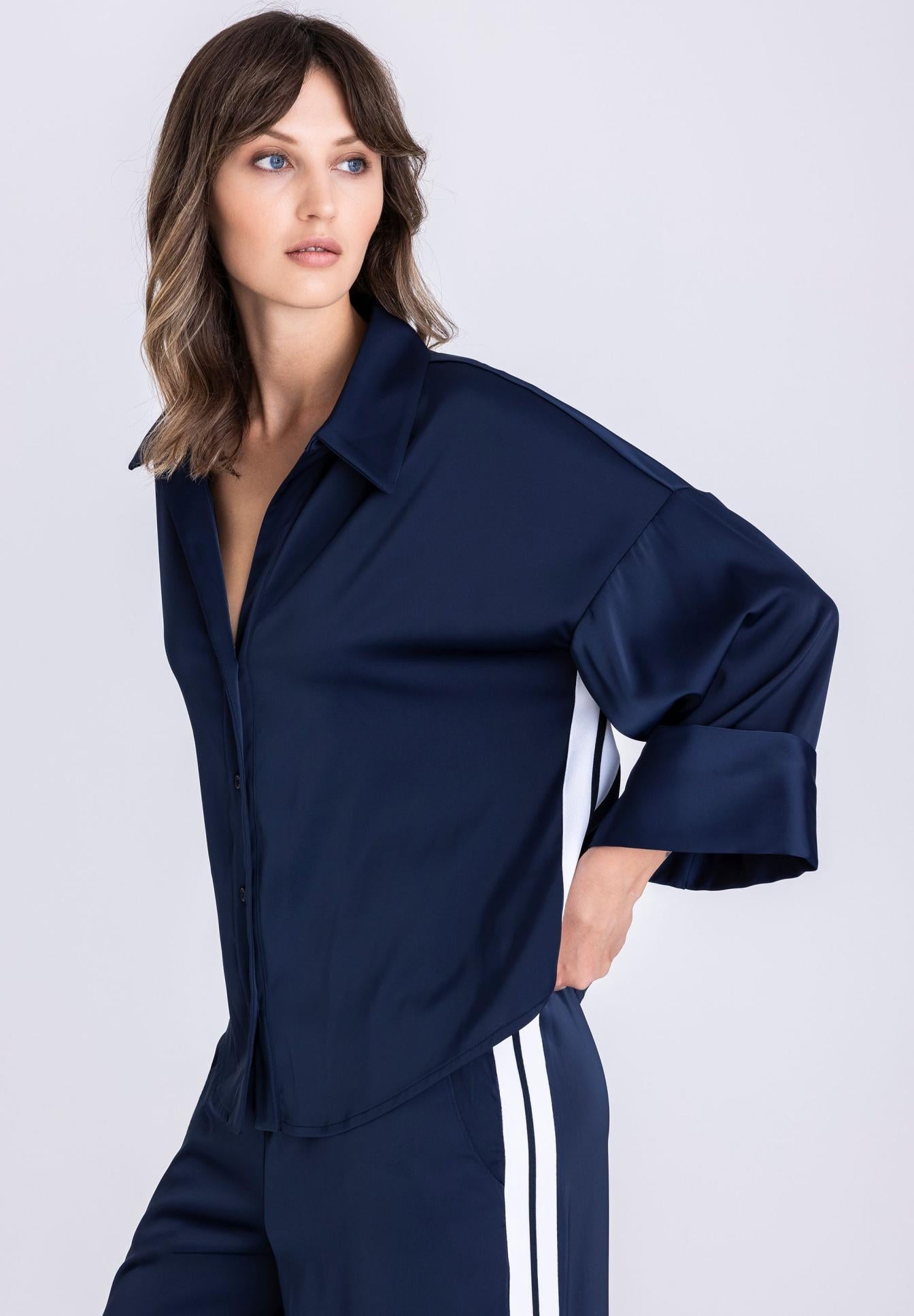Tuzzi Satin Finish Blouse