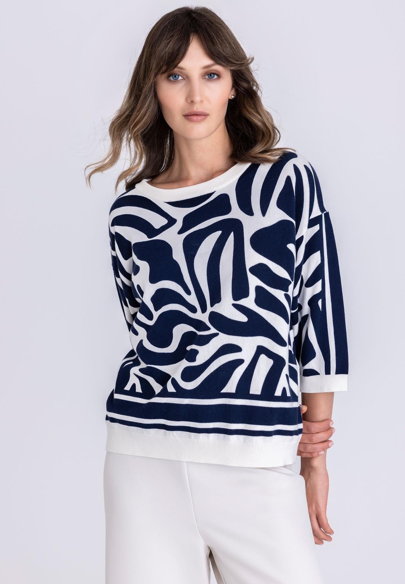 Tuzzi Graphic Print Sweater