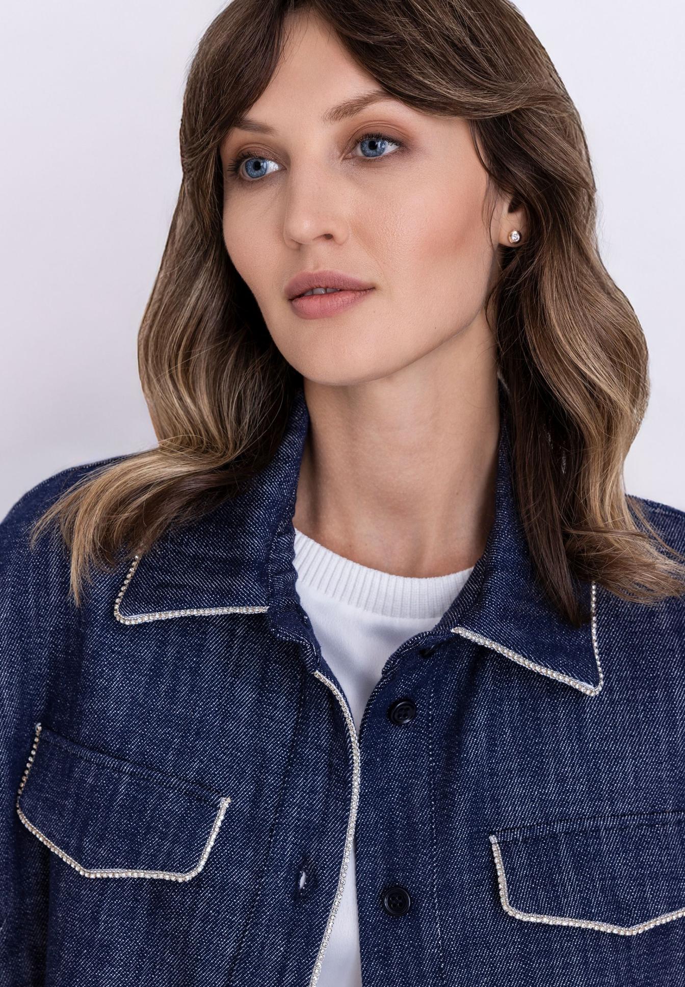 Tuzzi Denim Cropped Jacket