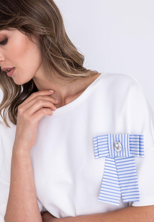 Tuzzi Top with Bow Detail
