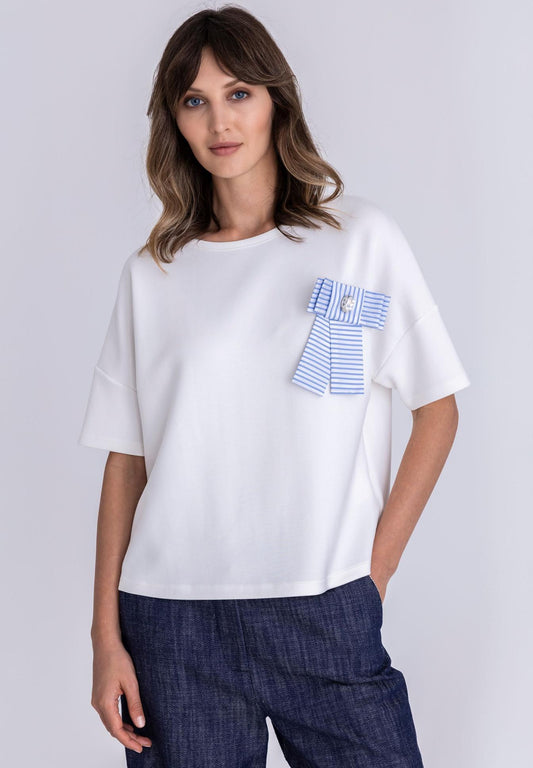 Tuzzi Top with Bow Detail