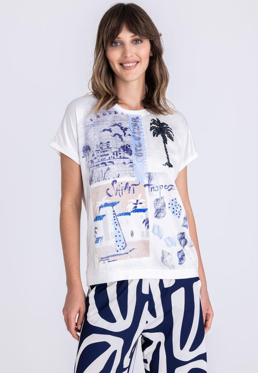Tuzzi Graphic Print Top