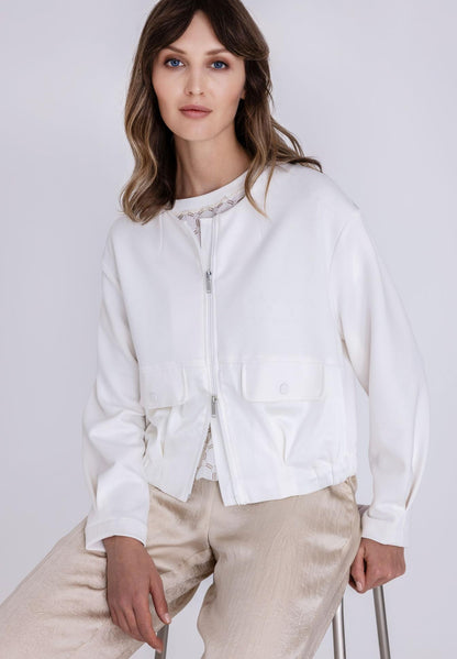 Tuzzi Ecru Jacket with Flap Pockets