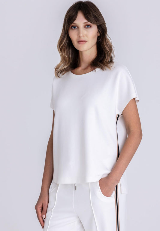 Tuzzi Top with Side Stripe