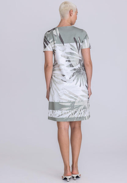 Tuzzi Reversible Leaf Print Dress