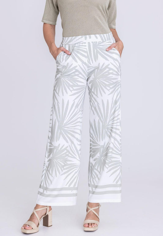 Tuzzi Leaf Print Trousers