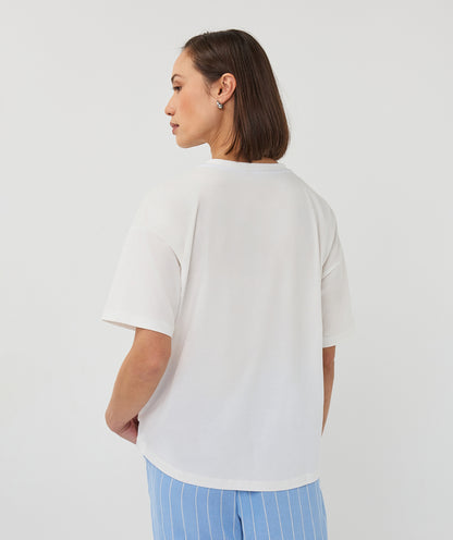 Esqualo Blue Animal Print Top