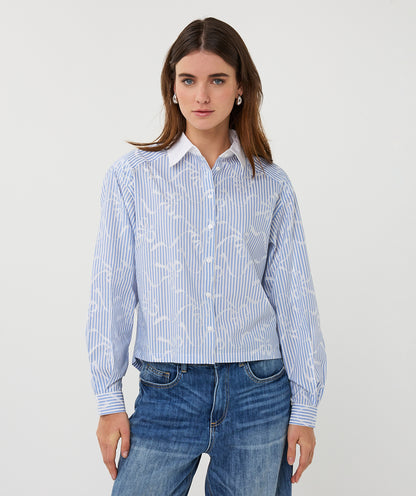 Esqualo Blue Blouse with Bows