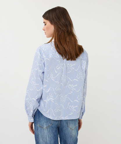 Esqualo Blue Blouse with Bows