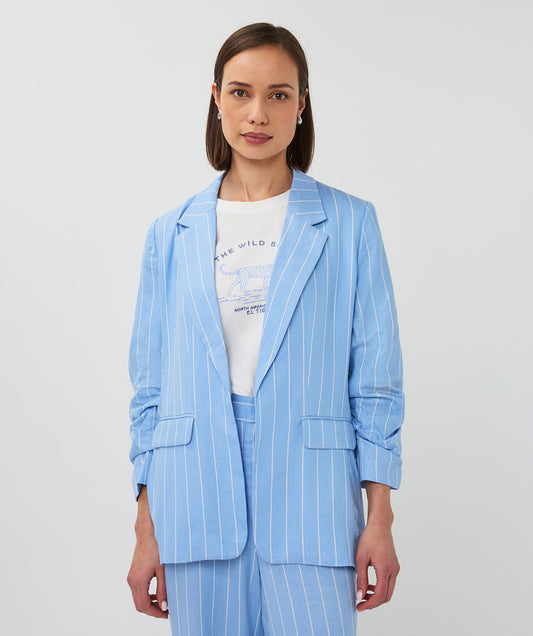 Esqualo Pacific Blue Striped Blazer