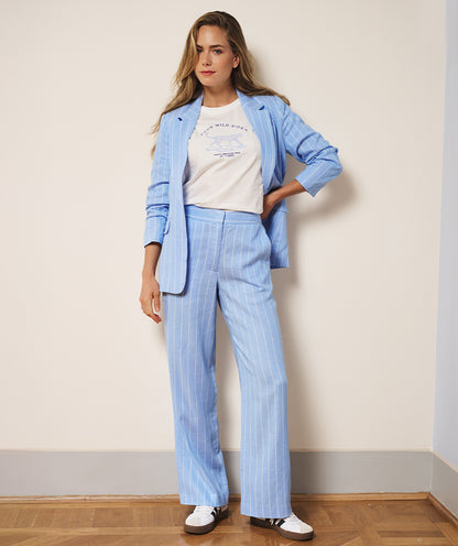 Esqualo Pacific Blue Striped Trousers