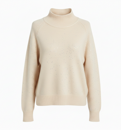 Turtleneck Sequin Knit
