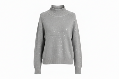 Turtleneck Sequin Knit