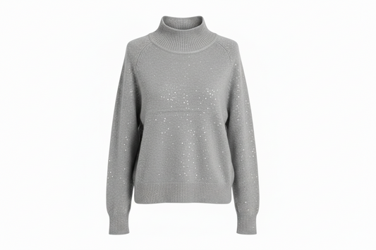Turtleneck Sequin Knit