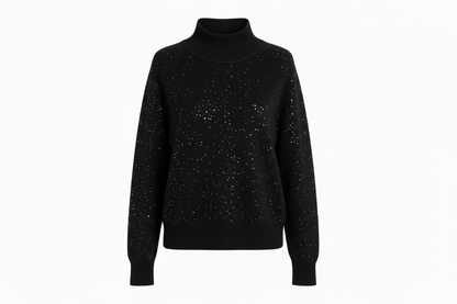 Turtleneck Sequin Knit