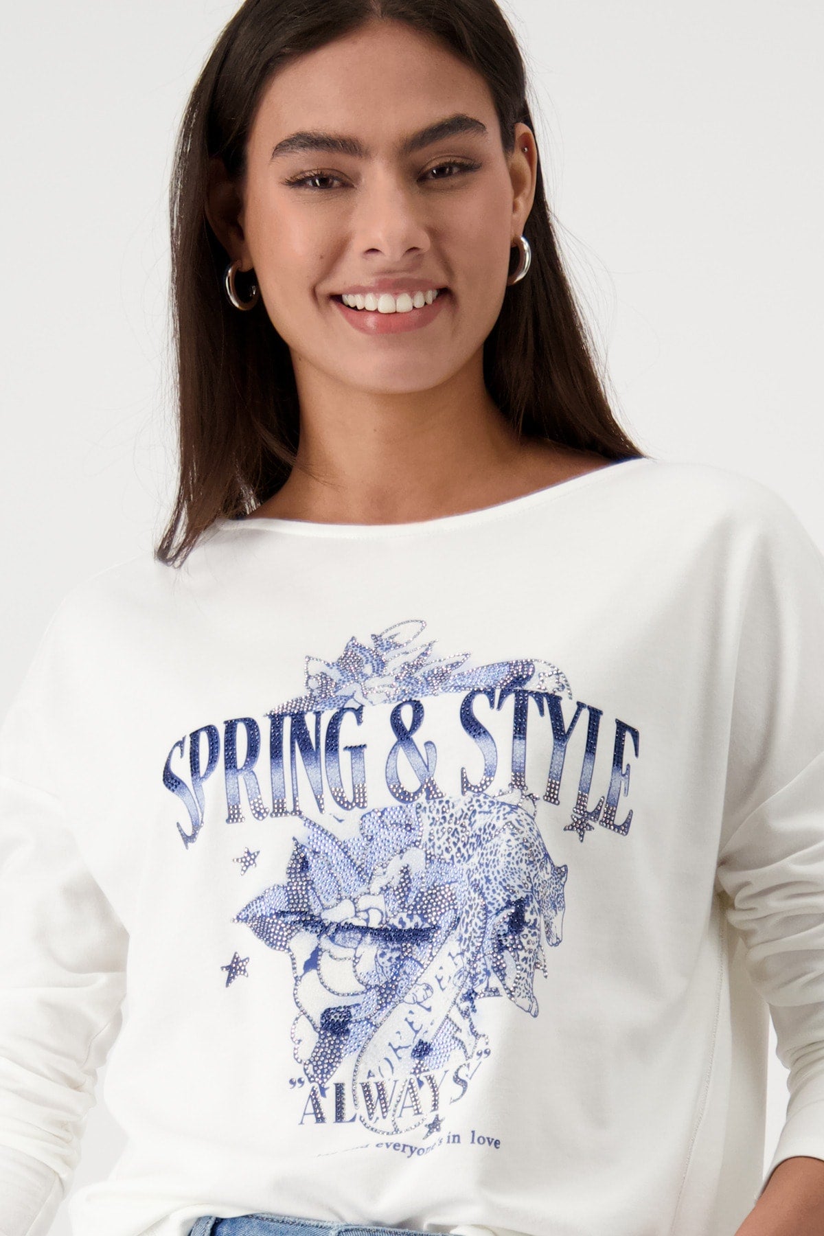 Monari Off-White Spring Style Top