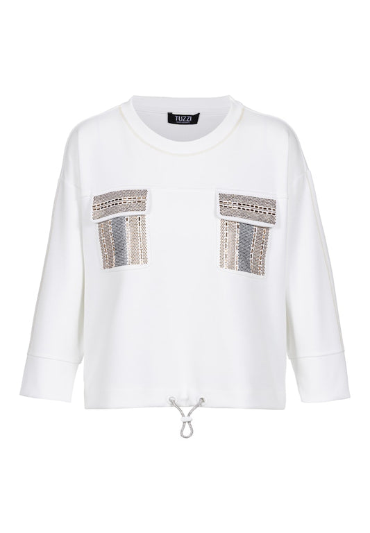 Tuzzi Ecru Sweatshirt
