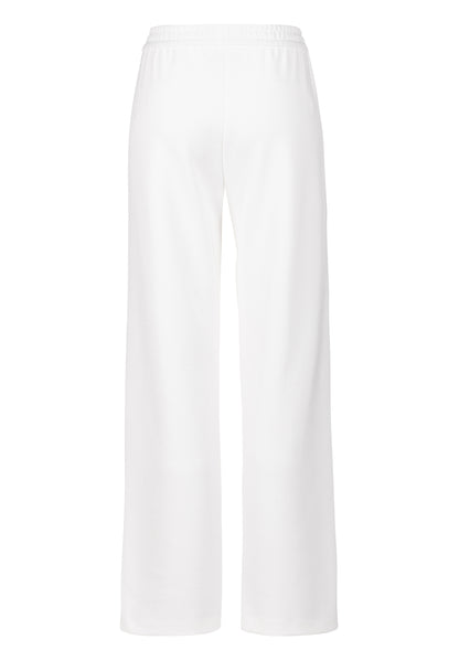 Tuzzi White Trousers With Side Stripe