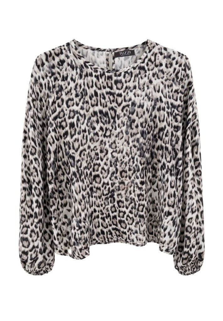 Tuzzi Leopard Print Blouse