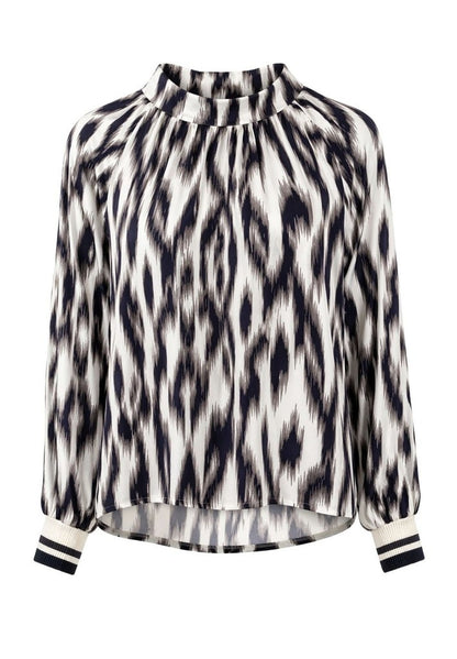 Tuzzi Ikat Pattern Blouse