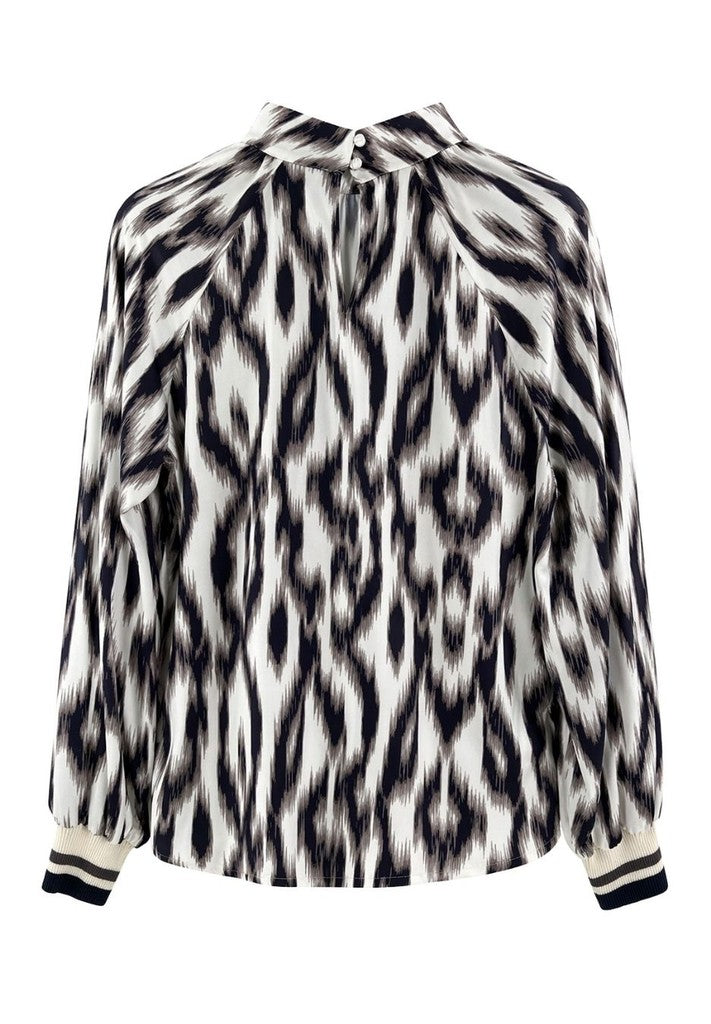 Tuzzi Ikat Pattern Blouse