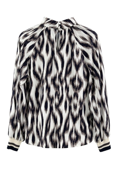 Tuzzi Ikat Pattern Blouse