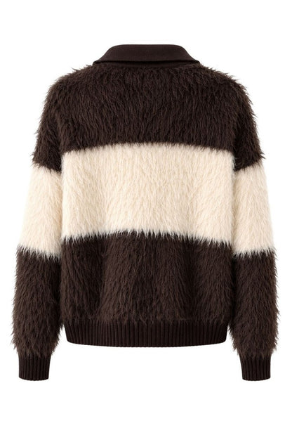 Tuzzi Long Yarn Striped Sweater
