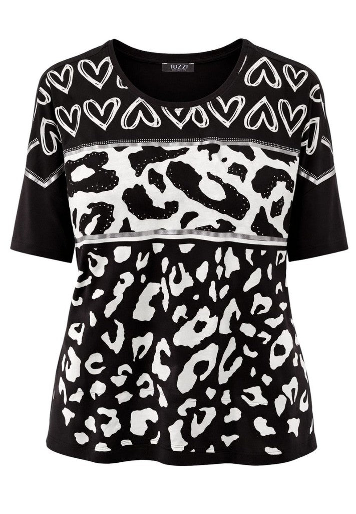 Tuzzi Mix Print T-Shirt