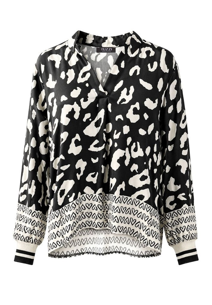 Tuzzi Animal Print Blouse