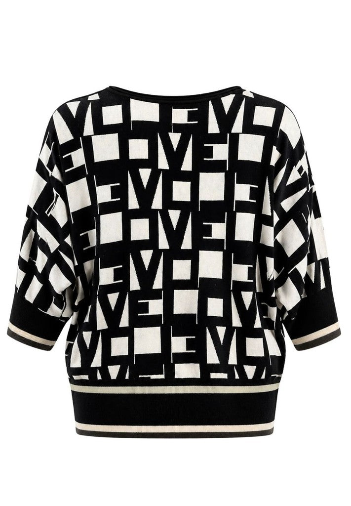 Tuzzi Geometric Print Sweater