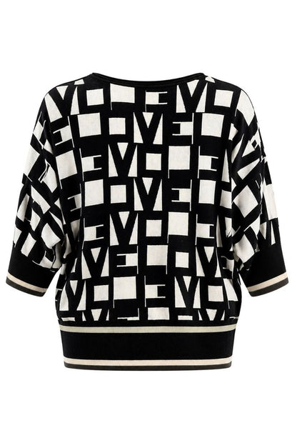 Tuzzi Geometric Print Sweater
