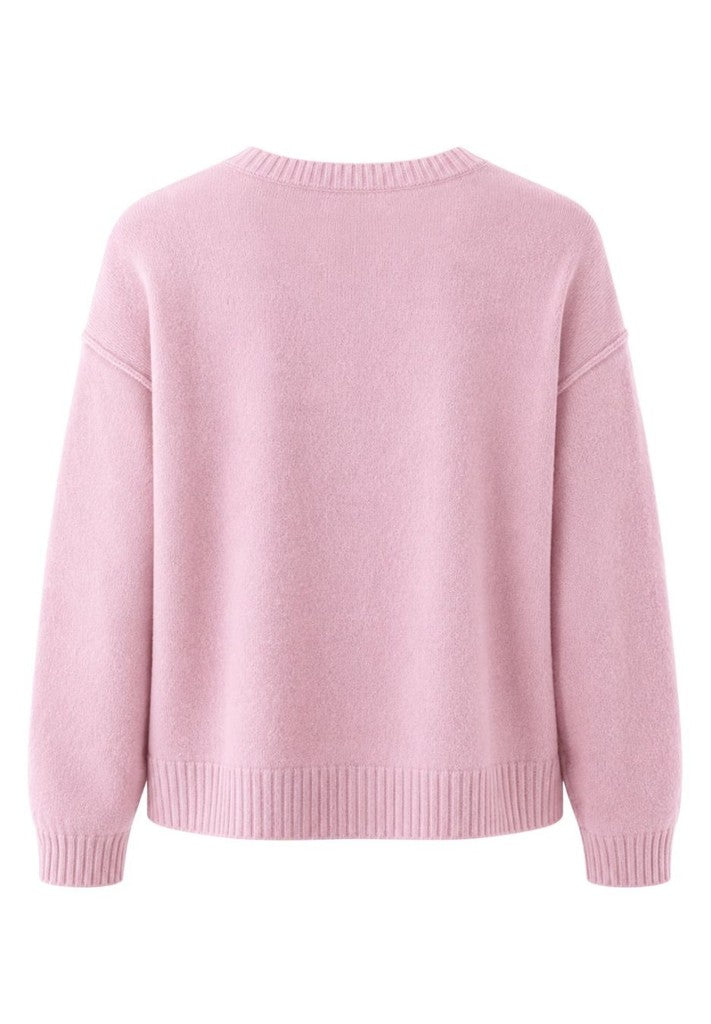 Tuzzi Soft Pink Crew Neck Knit