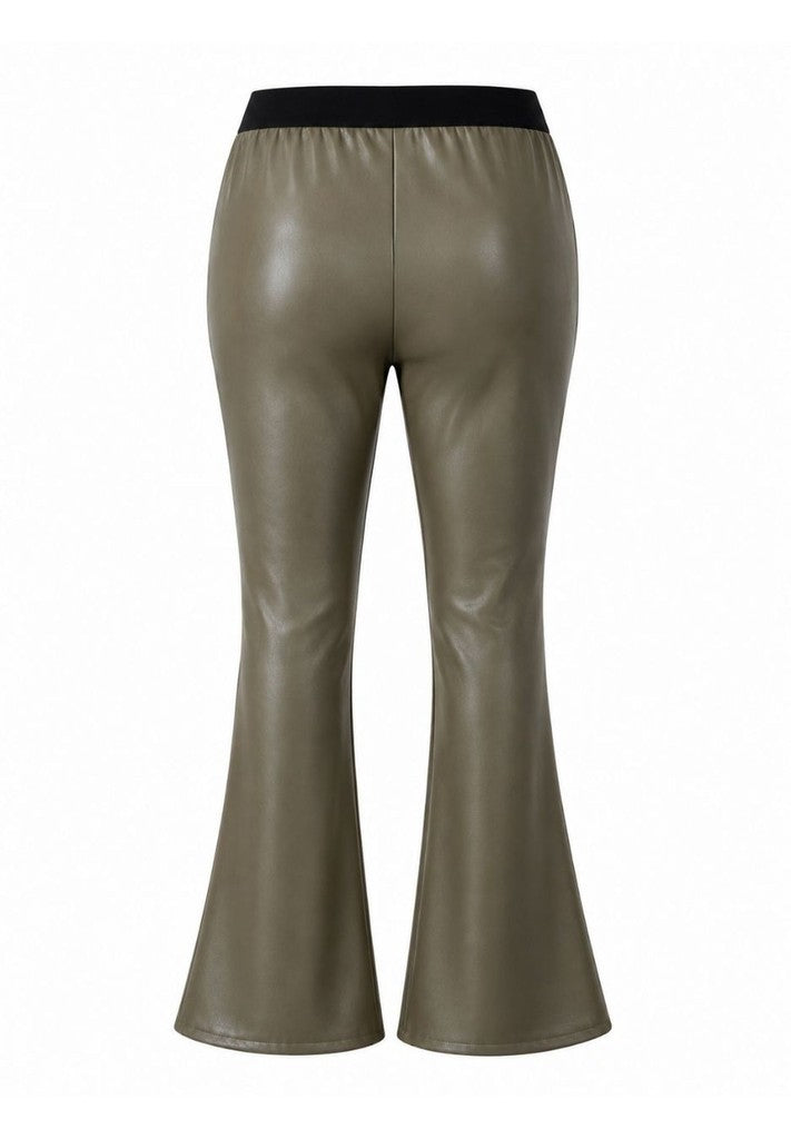Tuzzi Dark Olive Flared Trousers