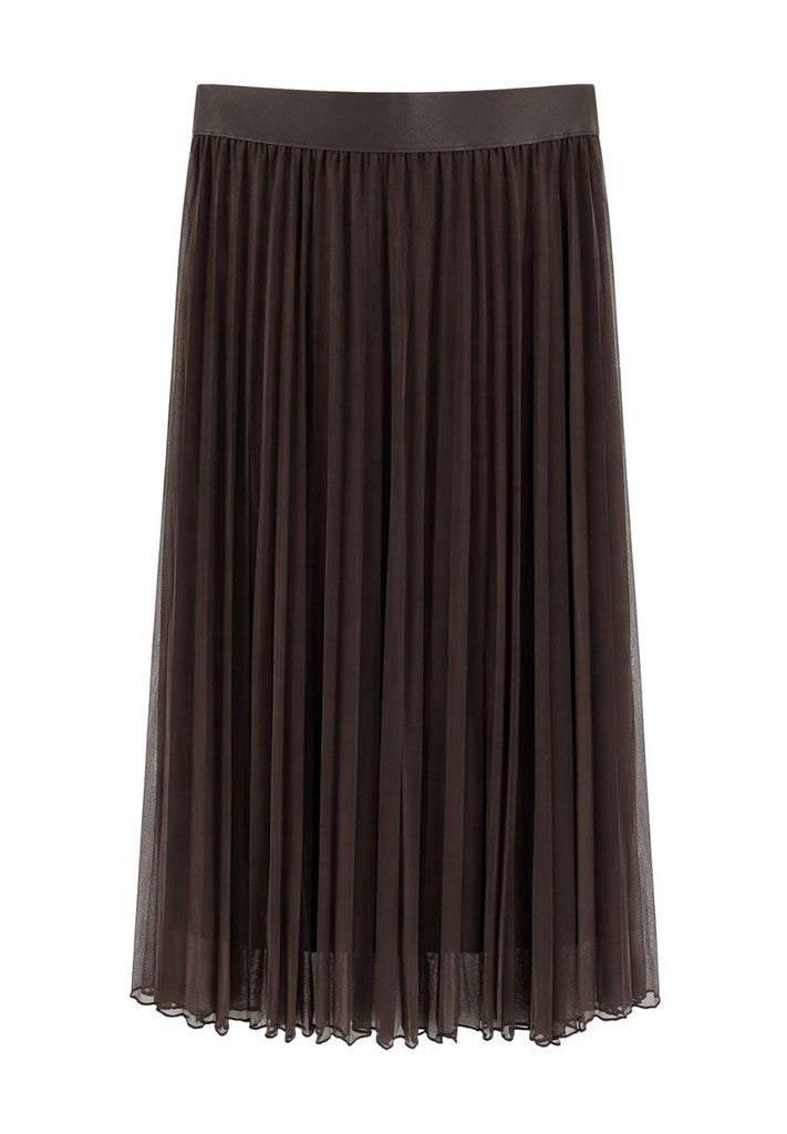 Tuzzi Dark Chocolate Mesh Skirt