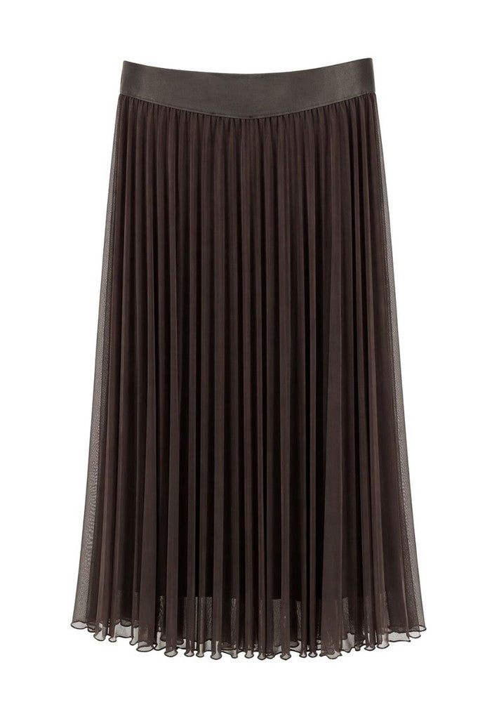 Tuzzi Dark Chocolate Mesh Skirt